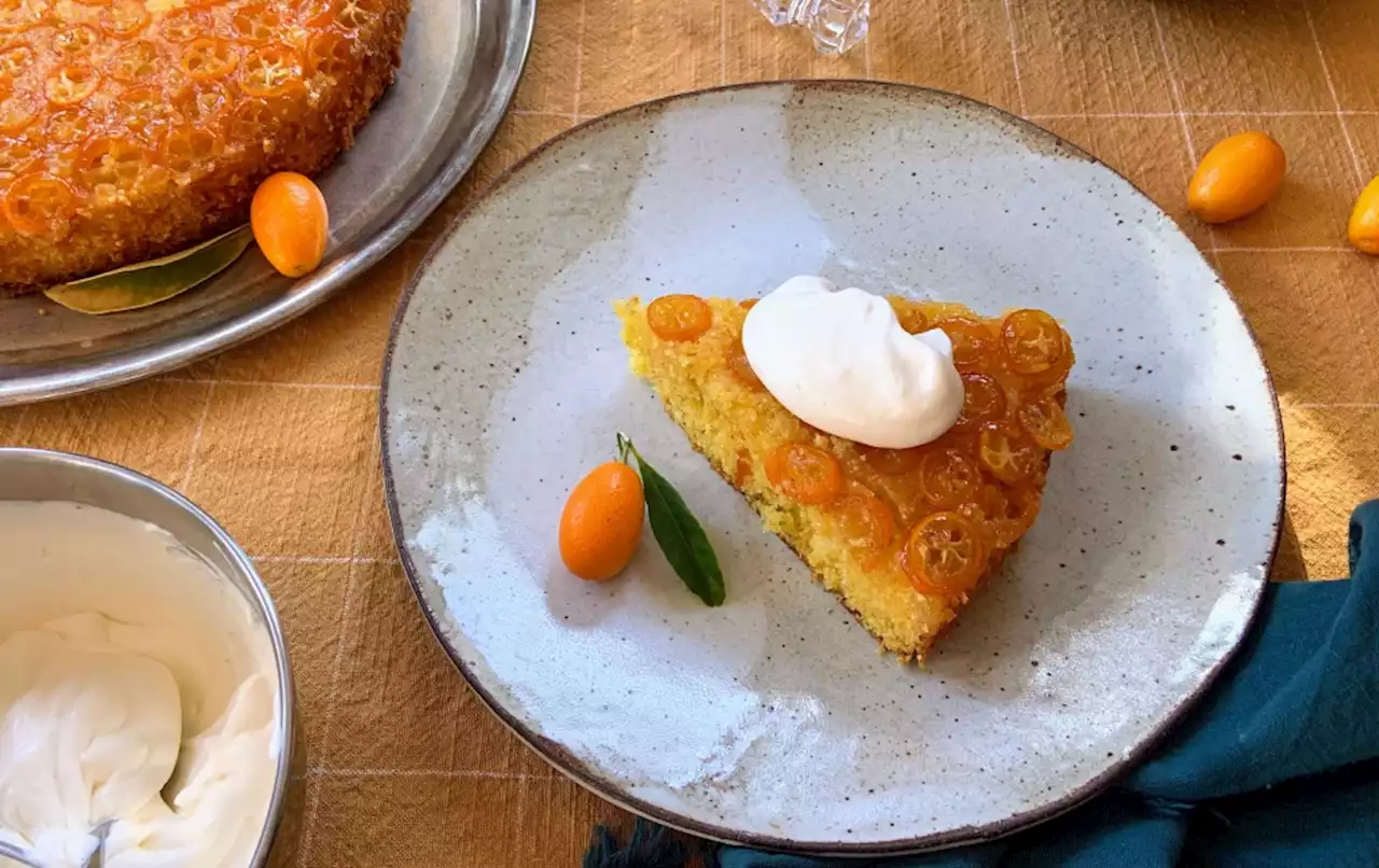 Bake This: Kumquat and Cornmeal Upside Cake with Whipped Crème Fraîche