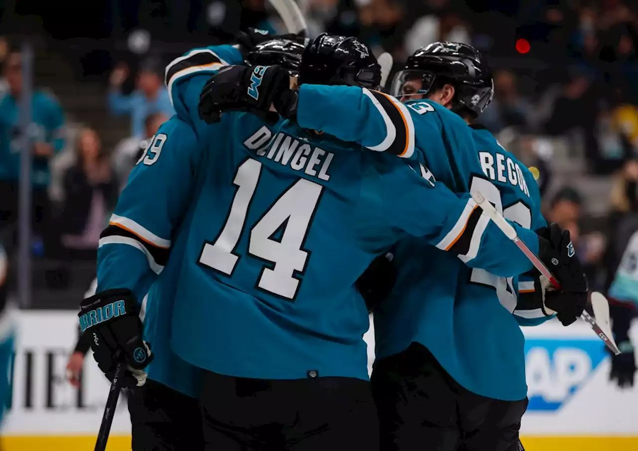 Sharks enjoy night of firsts, including first win over expansion Kraken