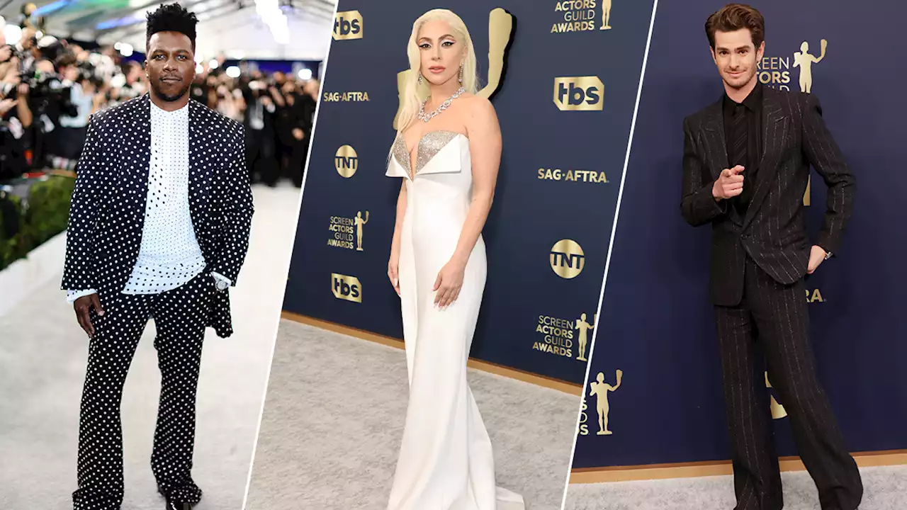 How Lady Gaga, Andrew Garfield, Others Show Support for Ukraine at 2022 SAG Awards Red Carpet