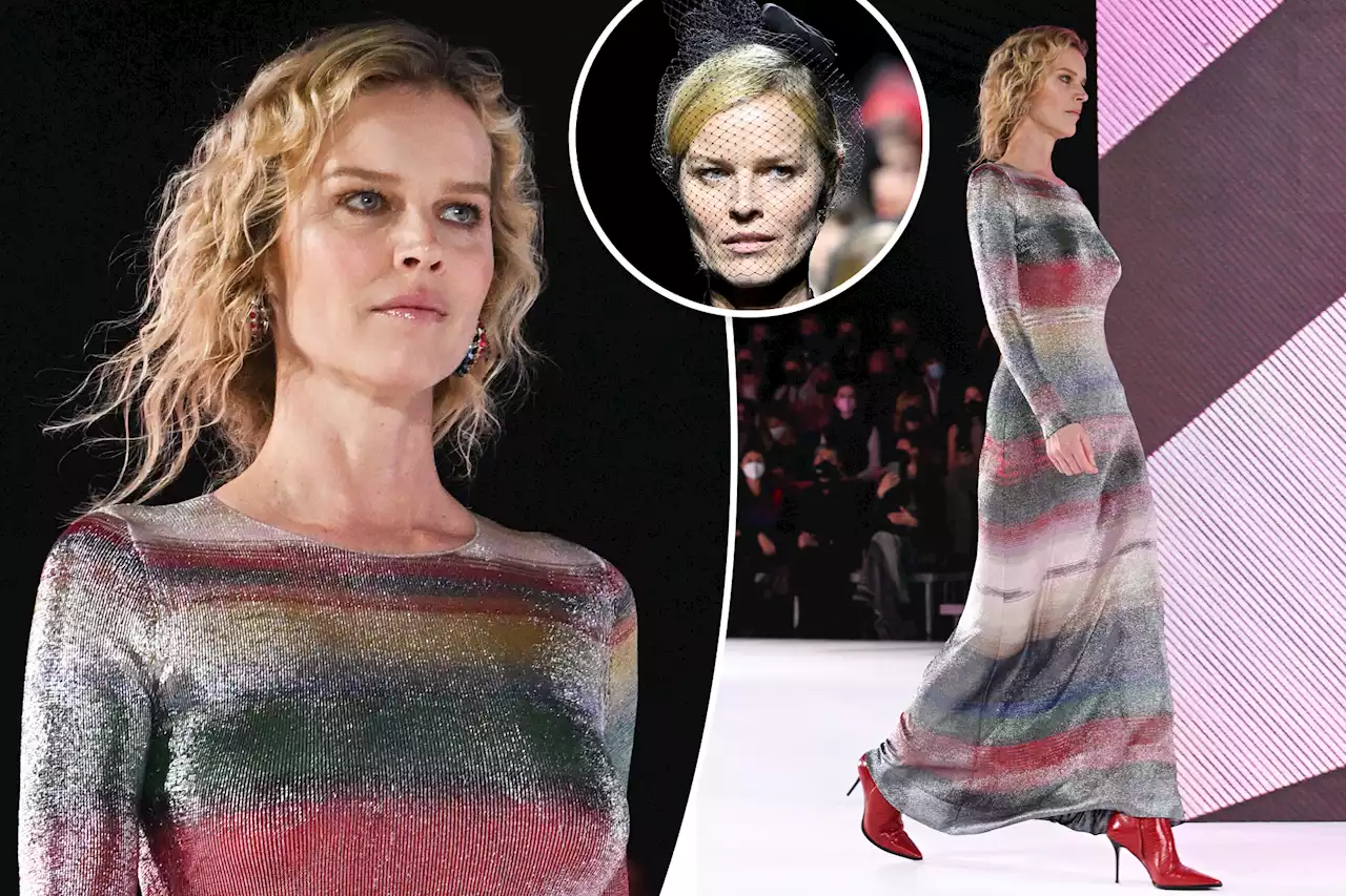 Supermodel Eva Herzigova, 48, hits the runway after COVID-19 battle