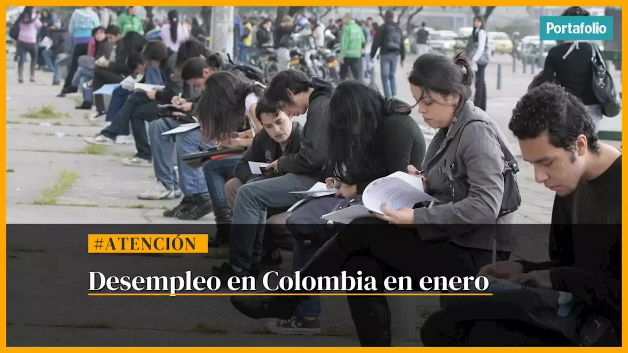 Tasa de desempleo en Colombia se ubicó en 14,6% en enero de 2022