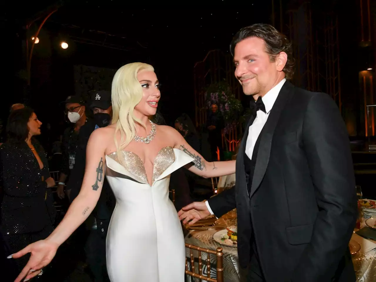 Lady Gaga & Bradley Cooper's Brief Embrace at the SAG Awards Has the Whole Internet Spiraling