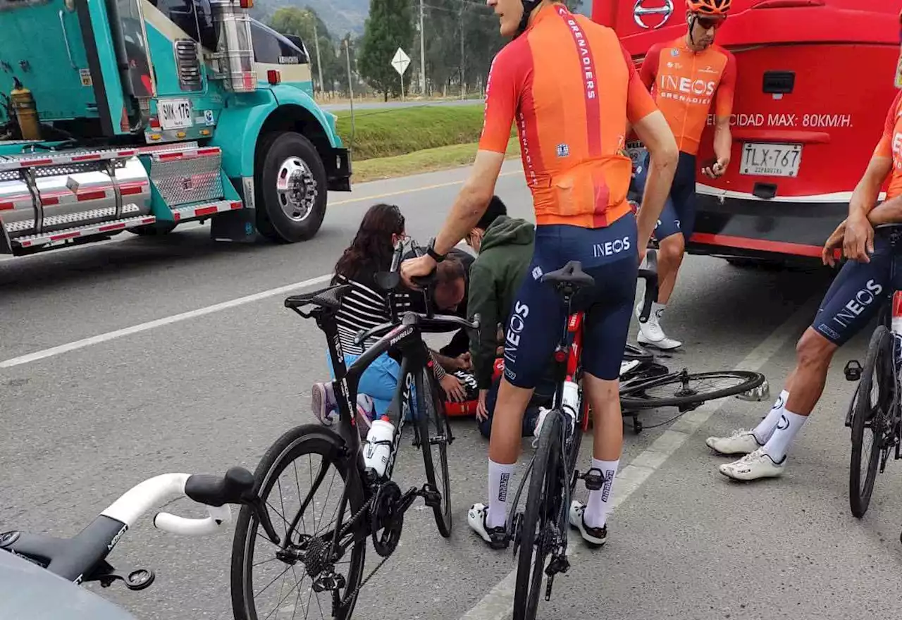 VIDEO- Así quedó la bicicleta de Egan Bernal tras fuerte accidente