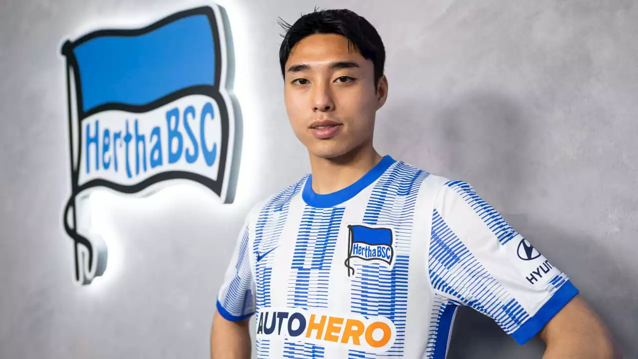 Hertha BSC: Dong-jun Lees Fan-Plakat auf Weltreise