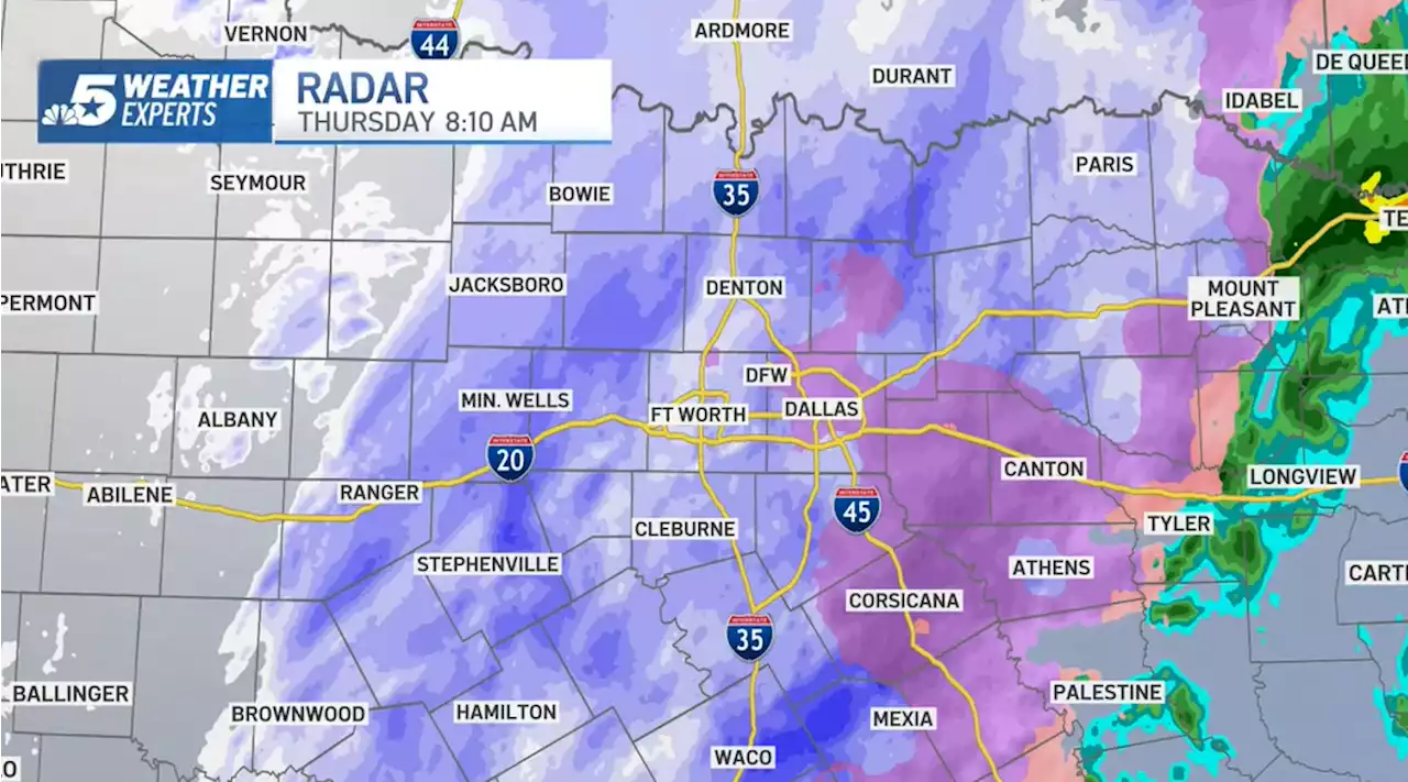 Ice, Freezing Rain, Snow Covers North Texas