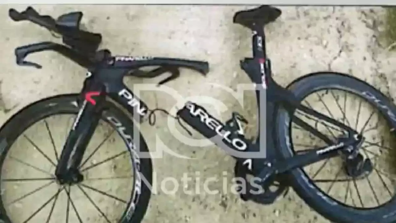 Exclusivo: así quedó la bicicleta de Egan Bernal tras accidente con bus intermunicipal