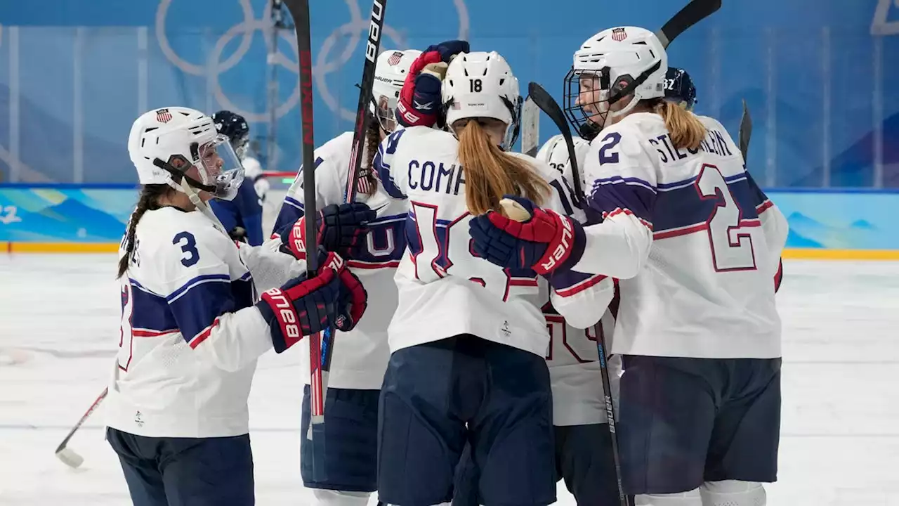 Brianna Decker injured early, but US responds with rout over Finland to open 2022 Winter Olympics