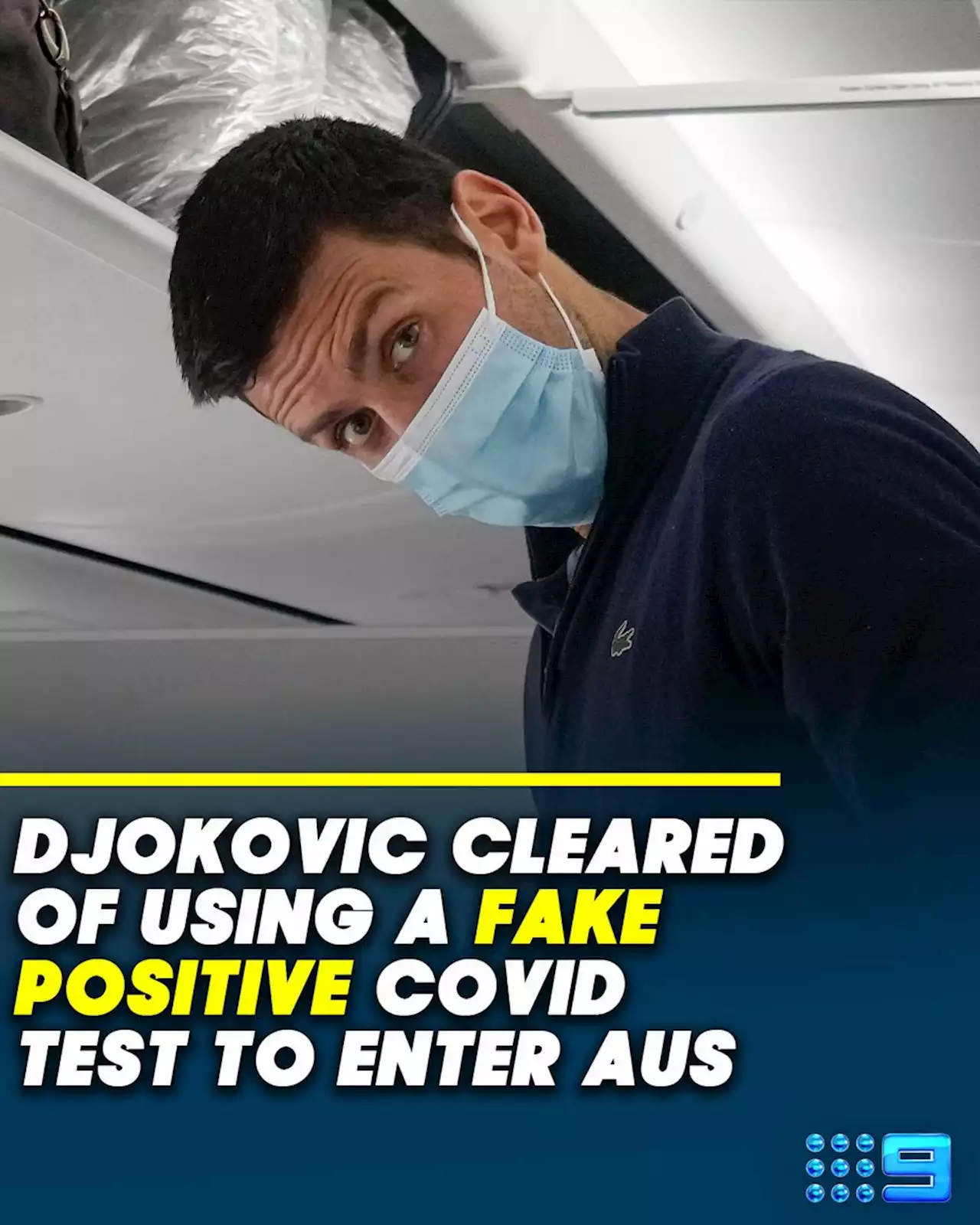 Djokovic cleared of fake positive COVID test