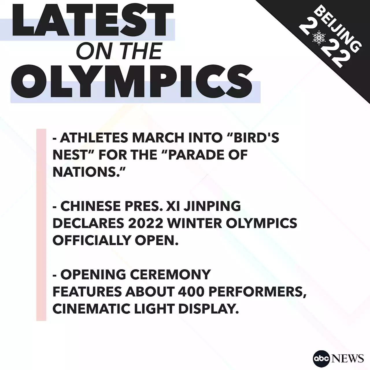 2022 Winter Olympics opening ceremony: Best moments from the event