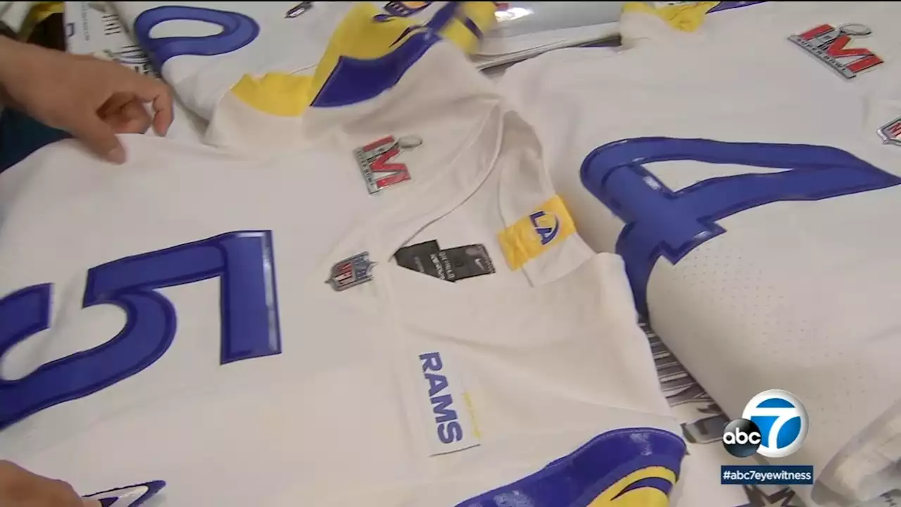 Burbank business Buddy's All-Stars made jerseys Rams will wear for Super Bowl