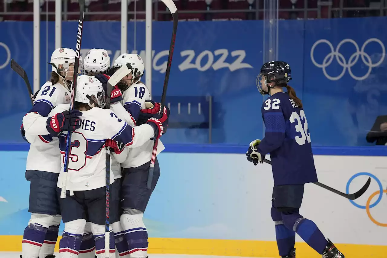 Decker hurt in defending champion US's 5-2 win over Finland