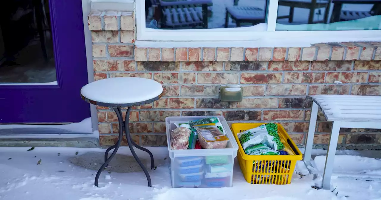 Do not store your food outside if you lose power. Here’s why