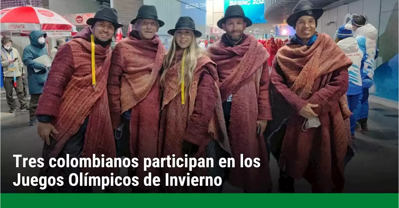 Tres colombianos participan en los Juegos Olímpicos de Invierno