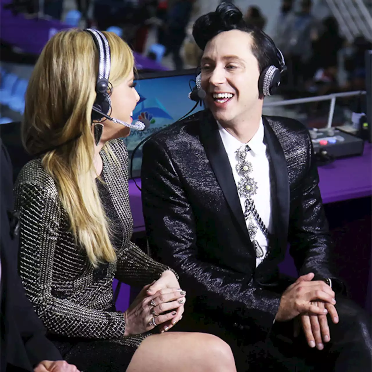 You Won't Believe How Many Suitcases Tara Lipinksi & Johnny Weir Packed for the 2022 Winter Olympics - E! Online