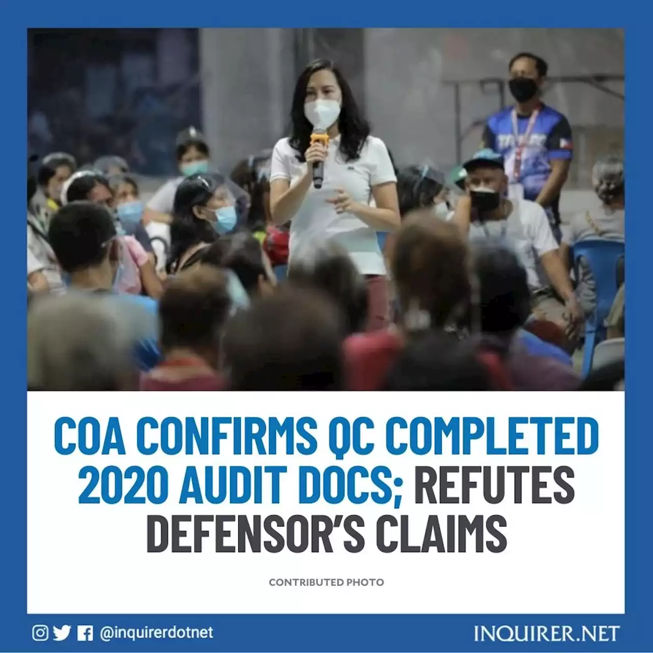 COA confirms QC completed 2020 audit docs; refutes Defensor’s claims