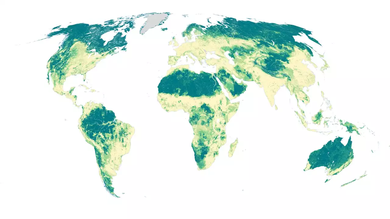 This map shows where on Earth humans aren’t