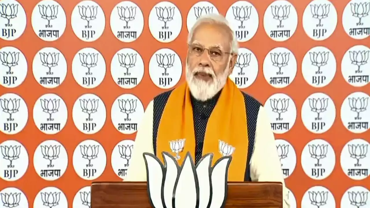 मोदी ने वर्चुअल रैली में कहा, दबंग और दंगा राज यूपी में नहीं लौट सकेगा