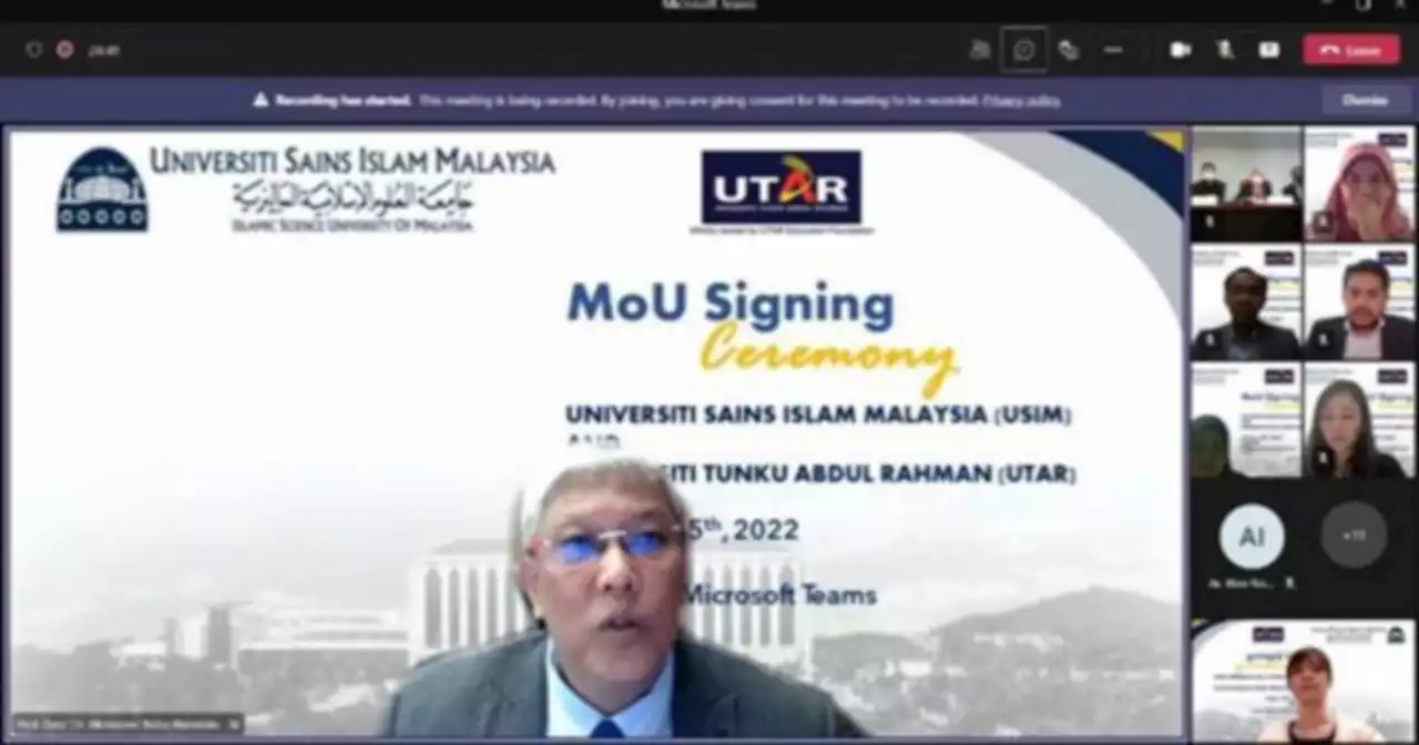 UTAR-USIM enter into research and educational collaboration | New Straits Times