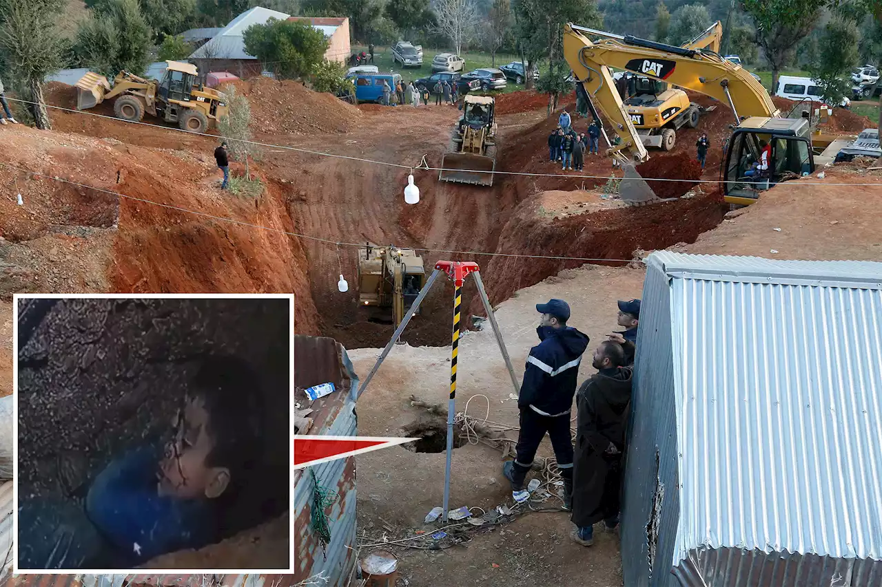 Morocco rescuers delve into 100-foot well in effort to save trapped boy