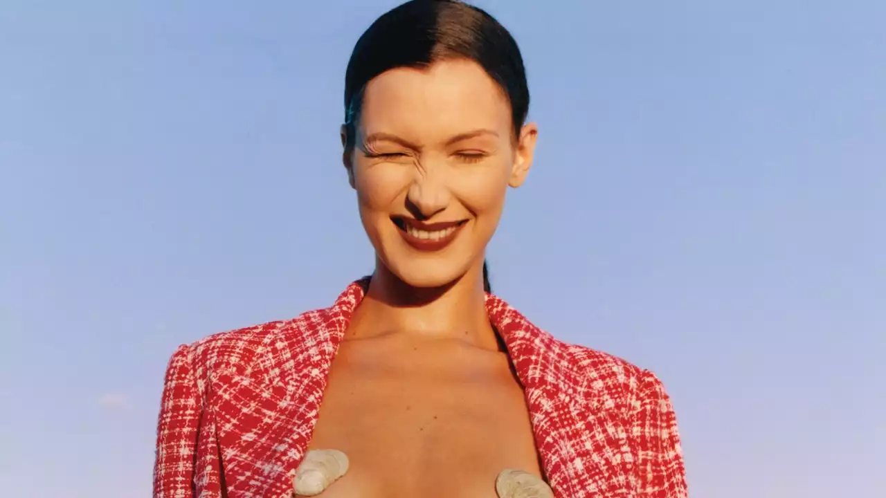 Bella Hadid Poses Topless in Her Newest Campaign