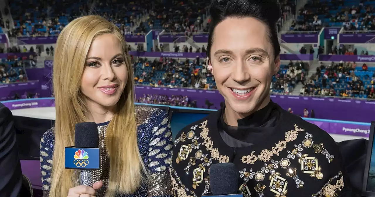 Johnny Weir and Tara Lipinski packed *how many* suitcases for Olympics coverage?