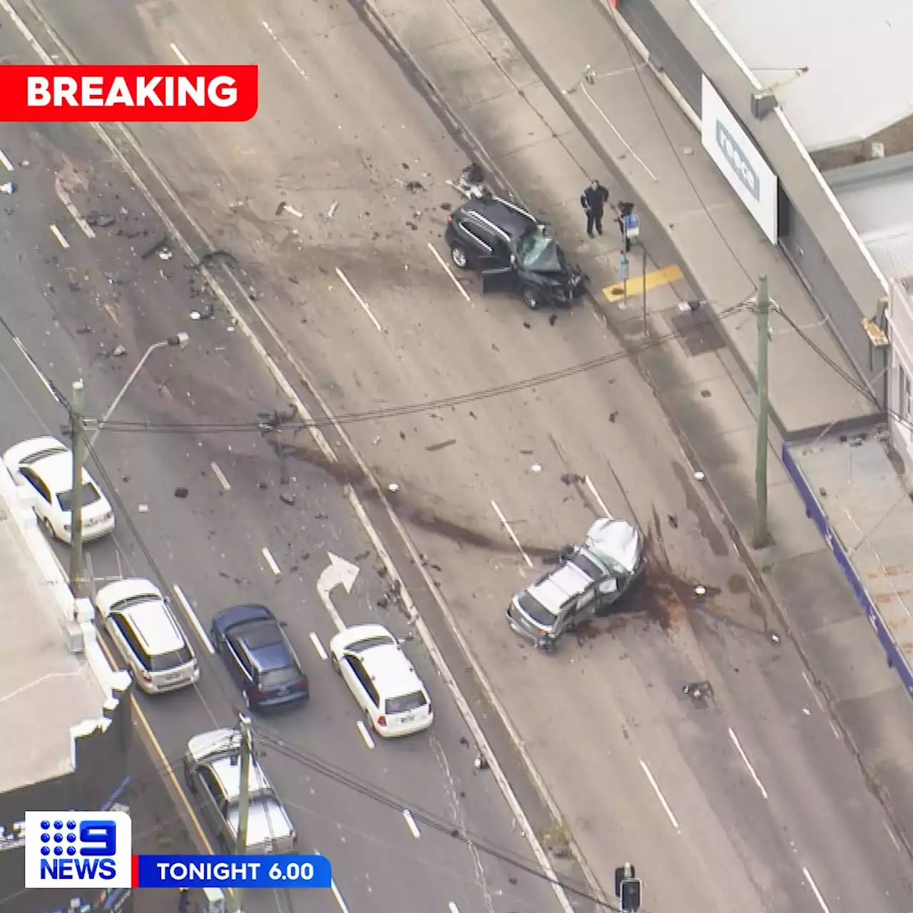 Man arrested after police pursuit ends in multi-vehicle crash in Sydney