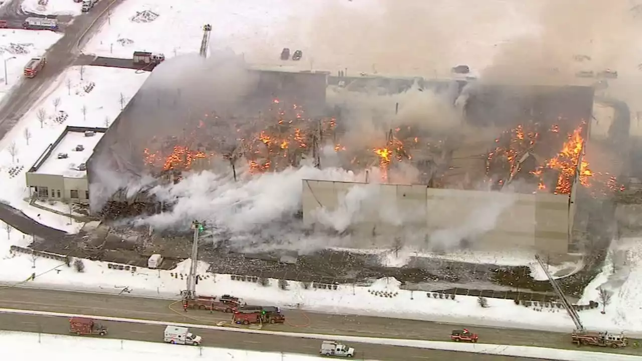 Bartlett warehouse fire at document storage facility burns for 3rd day, firefighters remove walls