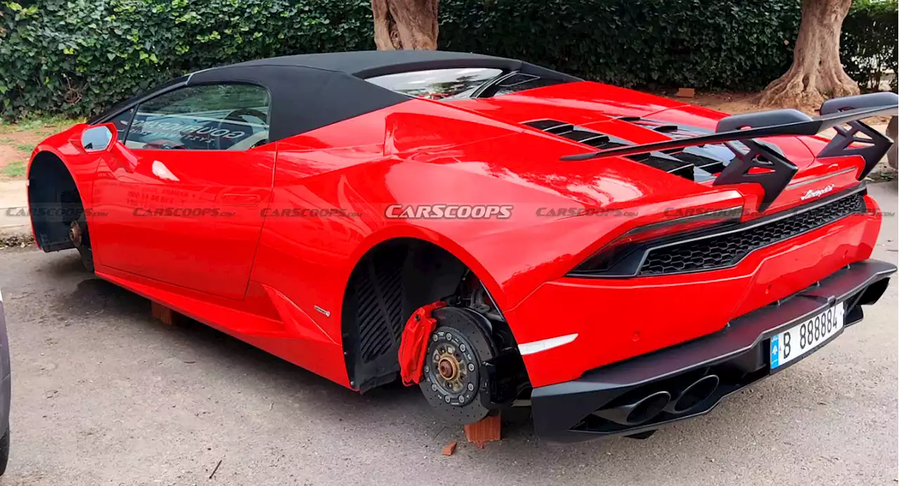 Lamborghini Owner Finds Huracan Spyder On Bricks With Wheels And Front Brakes Stolen | Carscoops