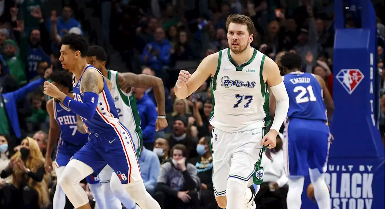 Luka Doncic’s 44th Triple-Double Rallies Mavericks Past Sixers