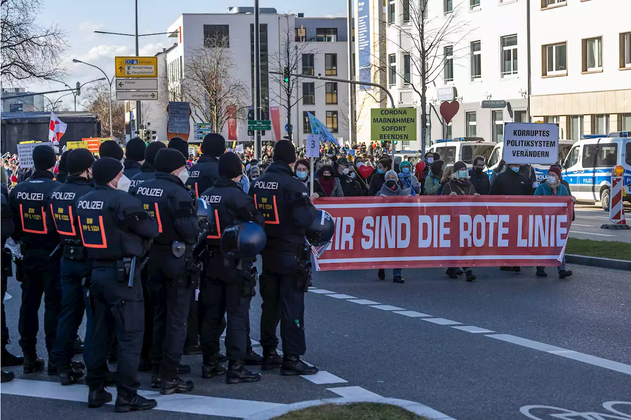 Corona-Pandemie - Wieder bundesweite Proteste gegen Corona-Politik