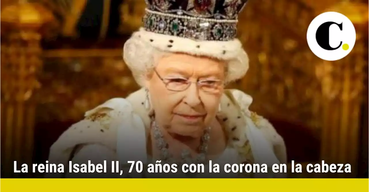 La reina Isabel II, 70 años con la corona en la cabeza