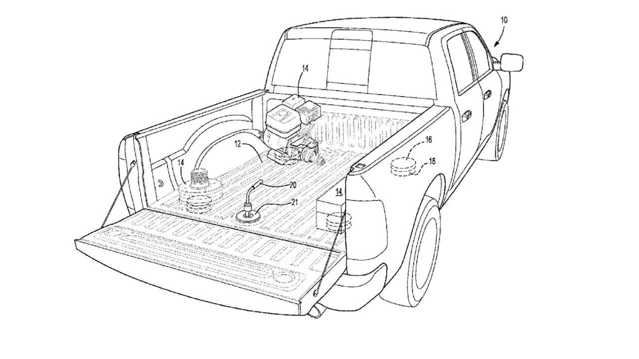 Ford patents magnetic truck bed