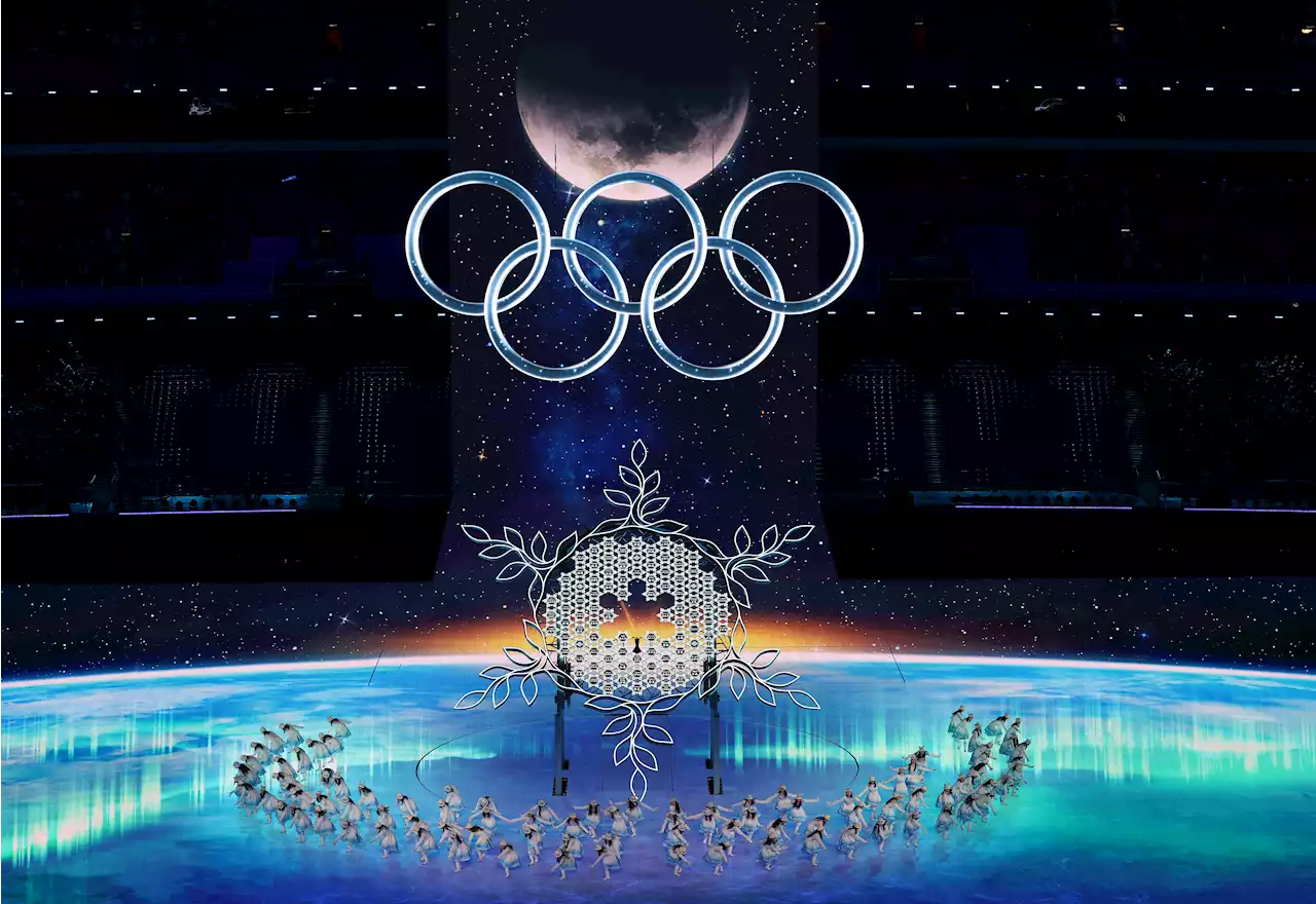 Watch: Opening Ceremony Lasers 'Carve' Winter Olympic Host Cities