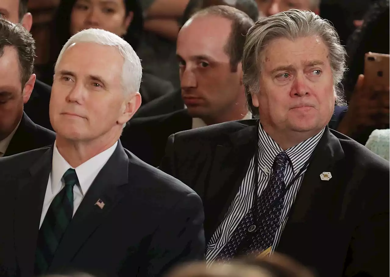 Steve Bannon calls Mike Pence 'stone-cold coward' for rebuking Trump