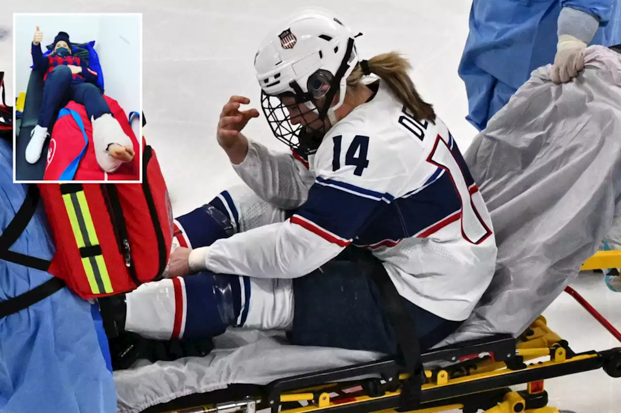 Brianna Decker shares emotional message after Olympics-ending injury