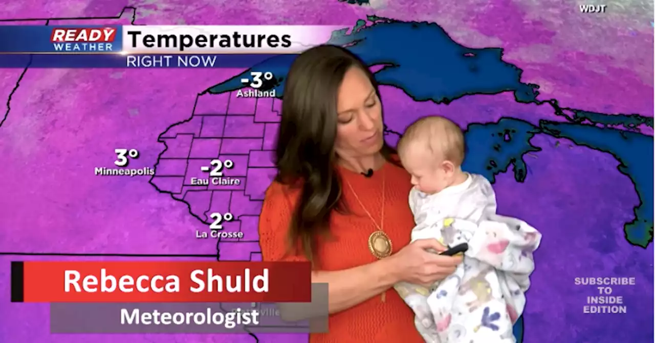 Meteorologist New Mom Melts Hearts With Baby's Live On-Air Help