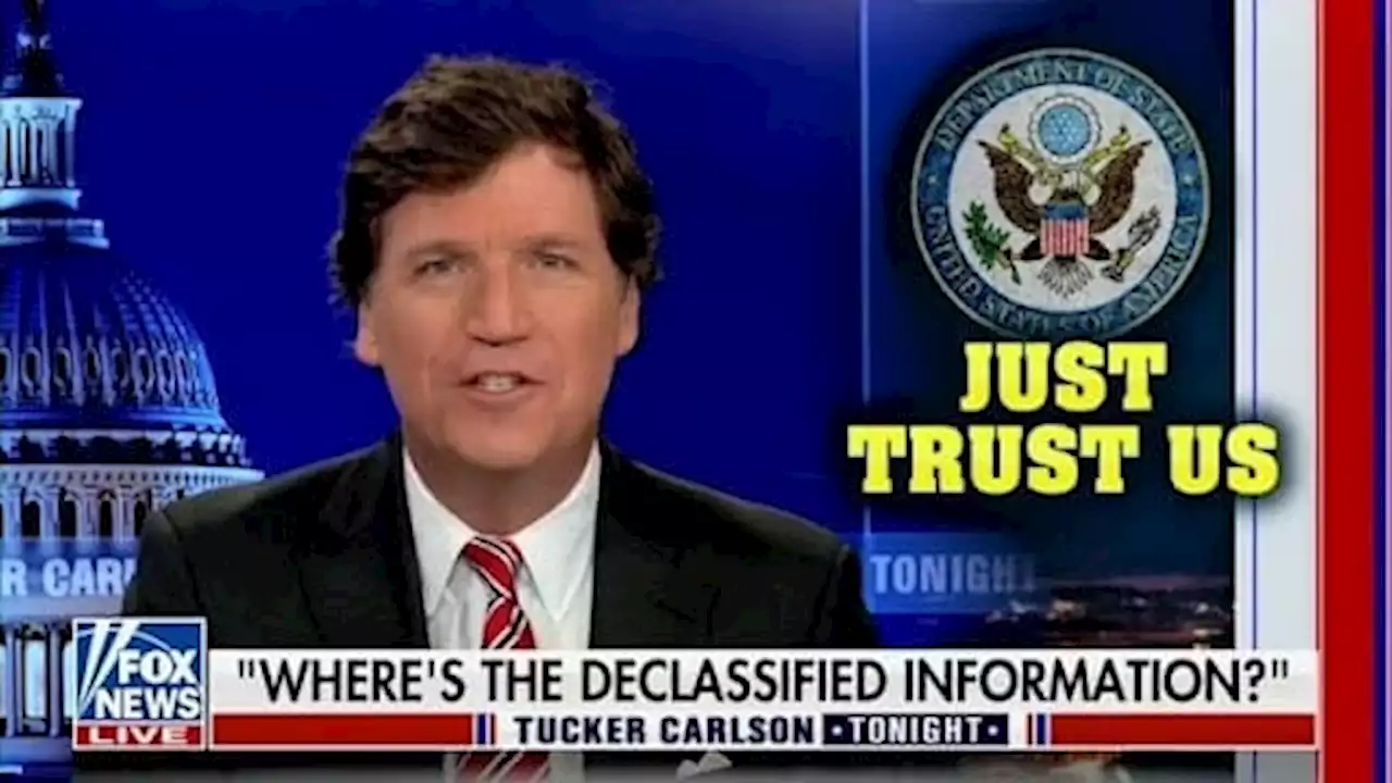 Tucker Carlson Claims Alex Jones Is ‘Far More Credible’ Than State Department Spokesman