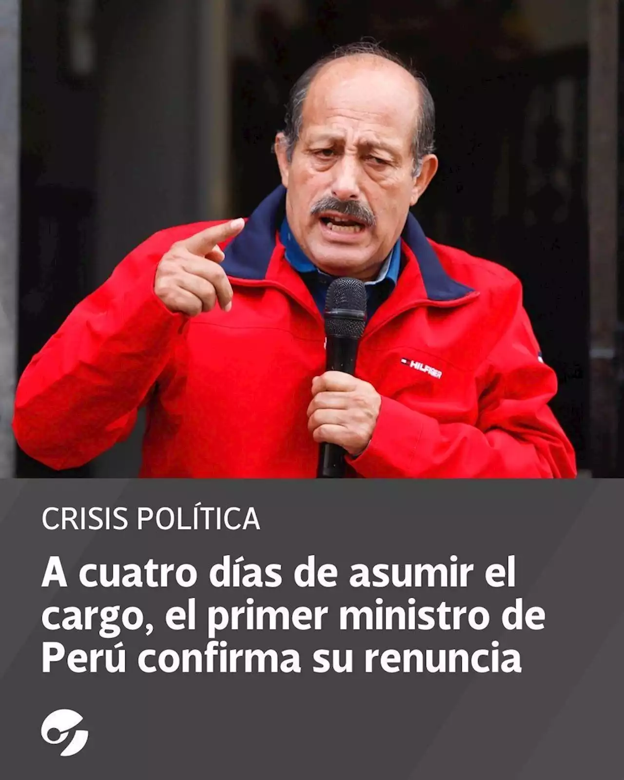 Crisis en Perú: a cuatro días de asumir el cargo, el primer ministro confirma su renuncia