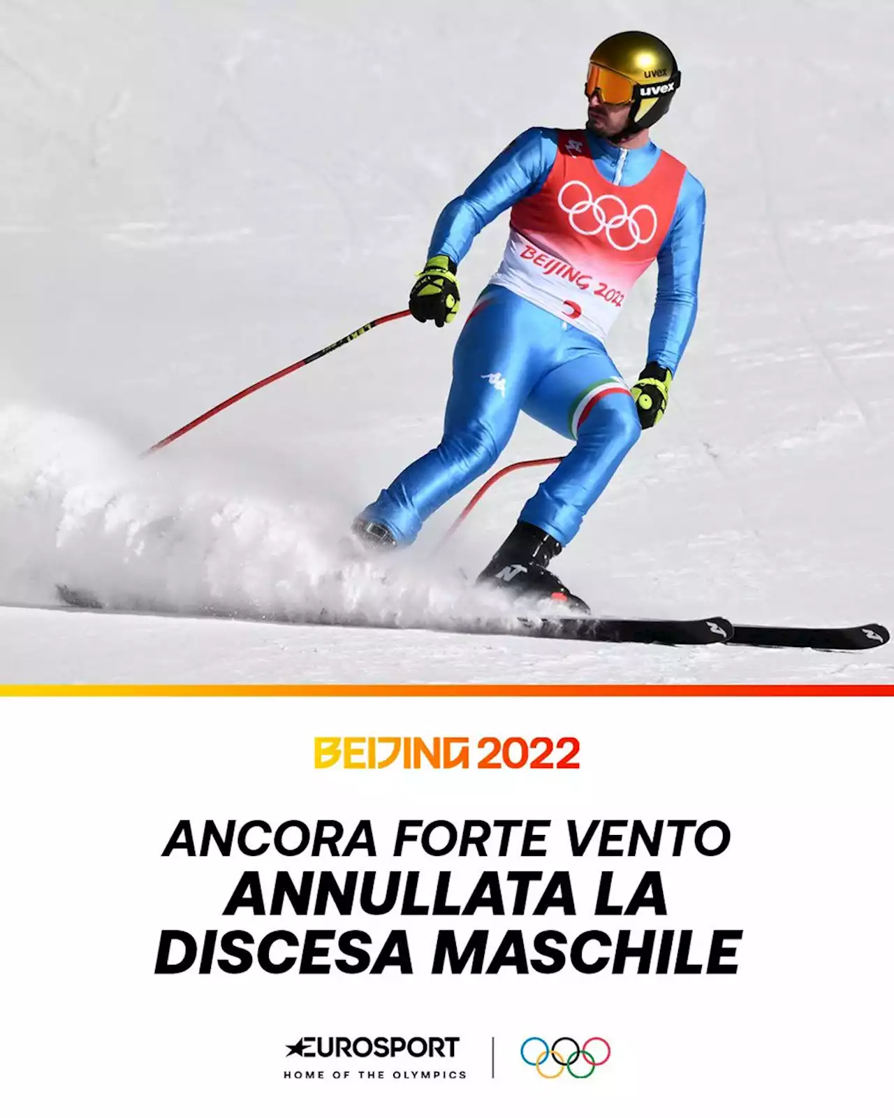 Olimpiadi invernali, cancellata la discesa maschile causa vento. Da decidere il recupero