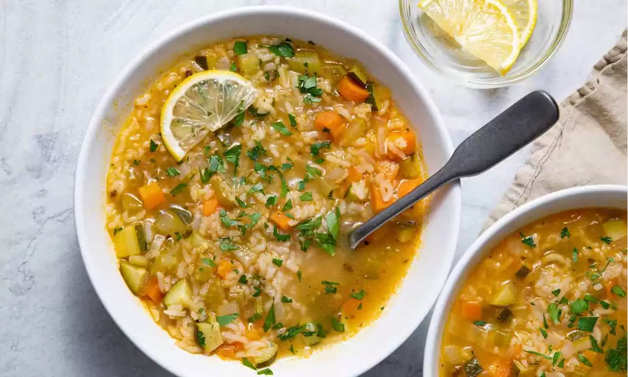 This Vegan Lemon Rice Soup Recipe Is So Easy To Make | Well+Good