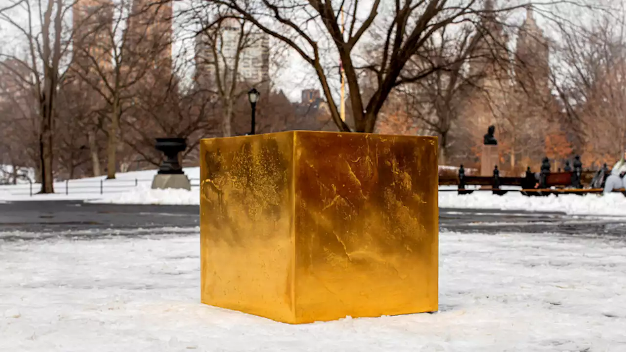 Here’s why there was an $11.7M gold cube in the middle of Central Park