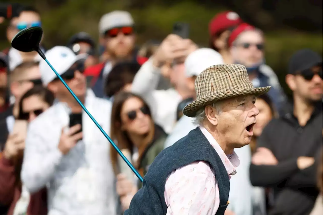 Photos: Bill Murray putting on a show at the AT&T Pebble Beach Pro-Am Saturday