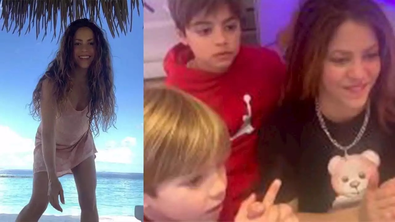 [VIDEO] Los hijos de Shakira reaccionaron al video de 'Currambera'