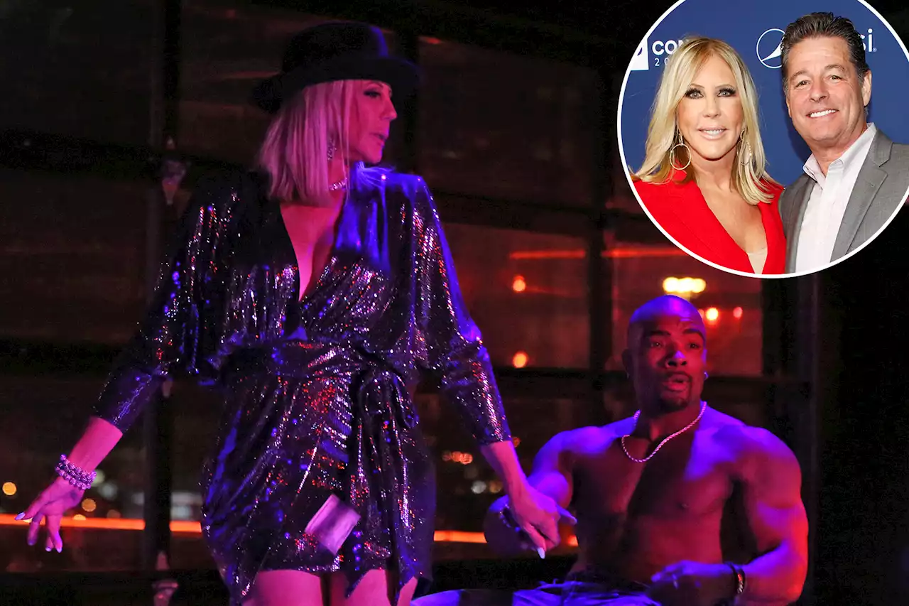 Vicki Gunvalson parties with male strippers at ‘breakup party’ in Las Vegas