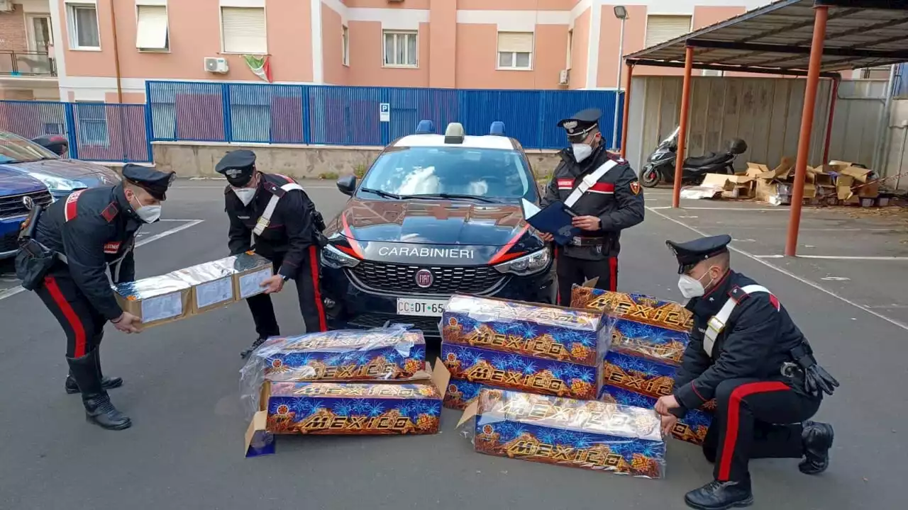 Dalla Puglia a Civitavecchia per esplodere fuochi d'artificio per il compleanno del parente detenuto