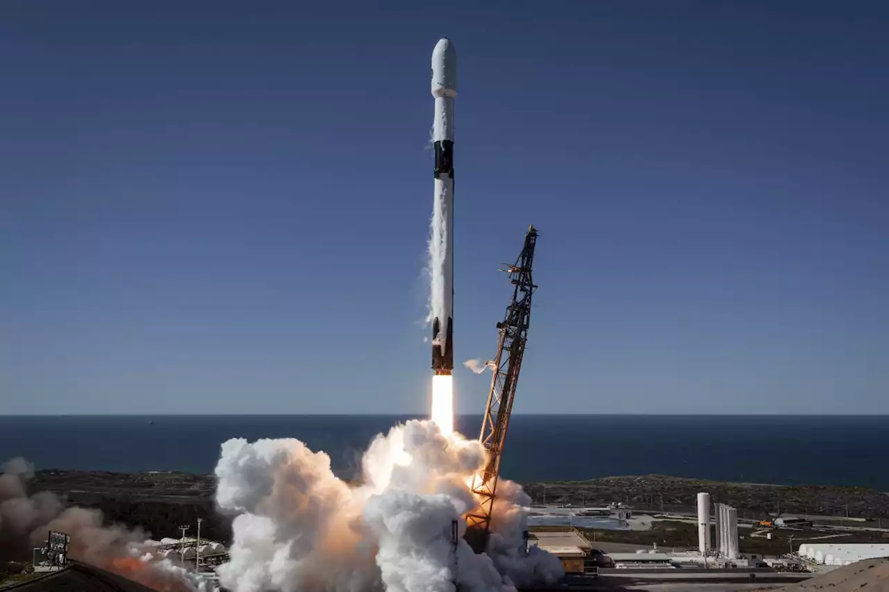 Watch SpaceX launch a US spy satellite and land a rocket in this mesmerizing drone video