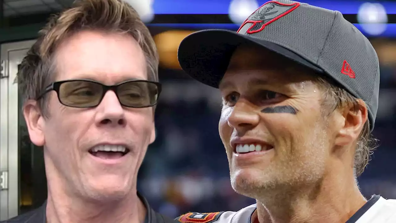 Kevin Bacon Sings Song About Tom Brady Retirement Next to His Goats