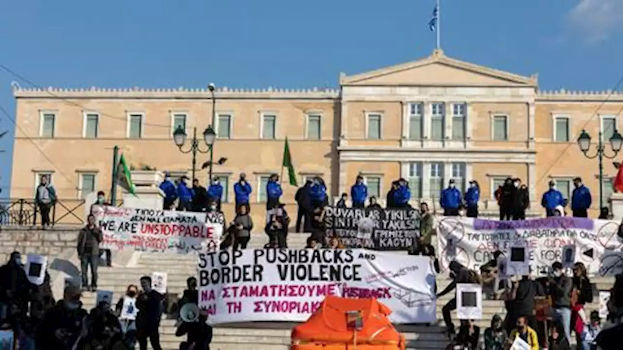 Marchers in Greece protest migrant pushbacks, border violence