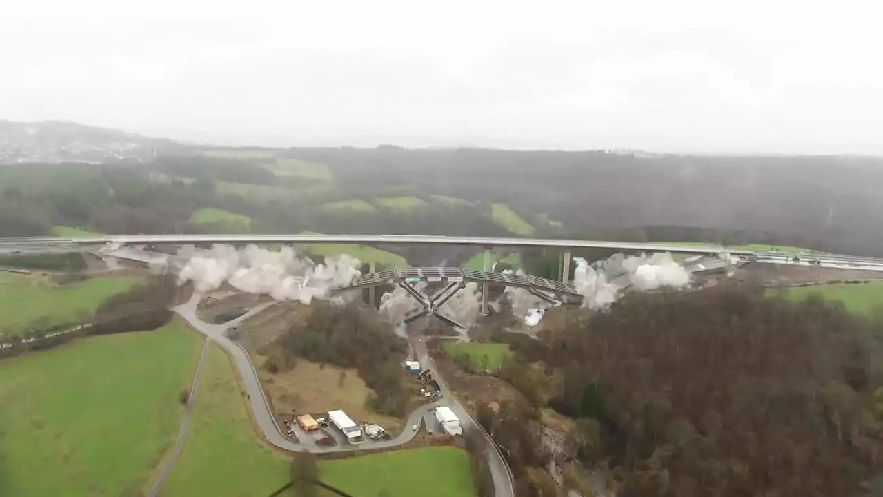 Live-Ticker zum Nachlesen: Sprengung der A45-Talbrücke Rinsdorf