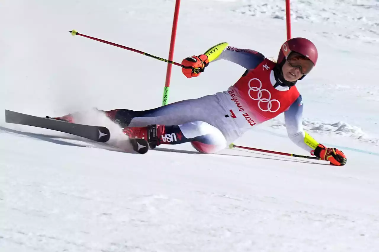 Defending Olympic champ Mikaela Shiffrin out of giant slalom